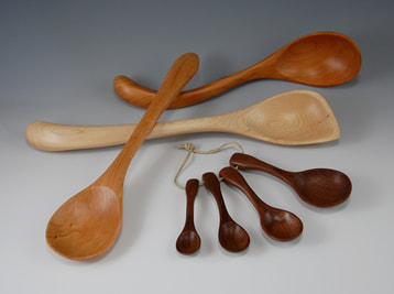 Long Handle Wooden Measuring Spoons by utensi, Set of 4 Engraved Accurate  Spoons